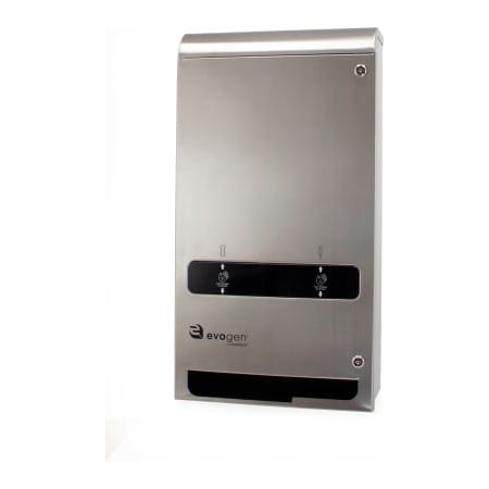 Hospeco Evogen EVNT3 No Touch Menstrual Care Dual Vendor, Stainless Steel EVNT3-SS